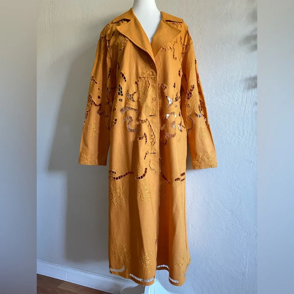 Free People embroidered trench - Picture 8 of 17